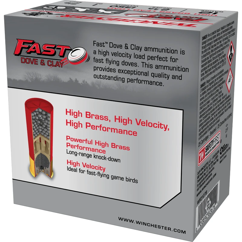 Winchester Fast Dove High Brass Shotgun Shell 4 Winchester Fast Dove High Brass Shotgun Shell - Image 2