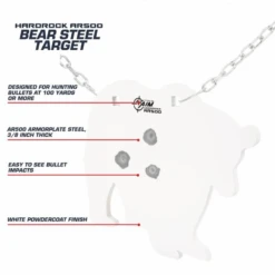 Allen EZ Aim AR500 Steel Bear Silhouette Shooting Target -Winchester Store 1292249 800 auto