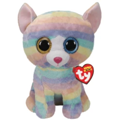 Ty Heather Pastel Cat Large Plush Toy