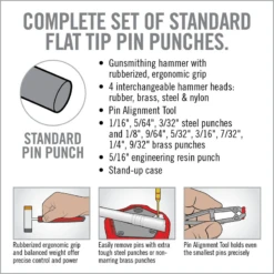 Real Avid Accu-Punch Gun Hammer And Pin Punch Set -Winchester Store 1411406 800 auto