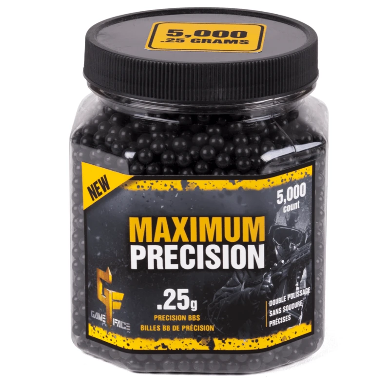 Crosman Game Face Airsoft Maximum Precision BBs (5000 Count) 3 Crosman Game Face Airsoft Maximum Precision BBs (5000 Count) - Image 2