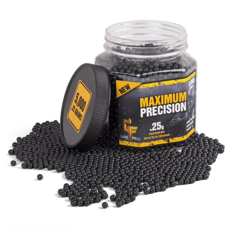 Crosman Game Face Airsoft Maximum Precision BBs (5000 Count) 2 Crosman Game Face Airsoft Maximum Precision BBs (5000 Count)