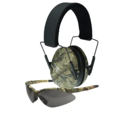 Radians Camo Lowset Range Earmuff And Glasses Combo