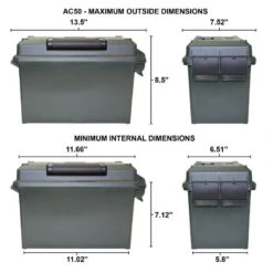 MTM 3-CAN Ammo Crate 50 CAL - AC3C